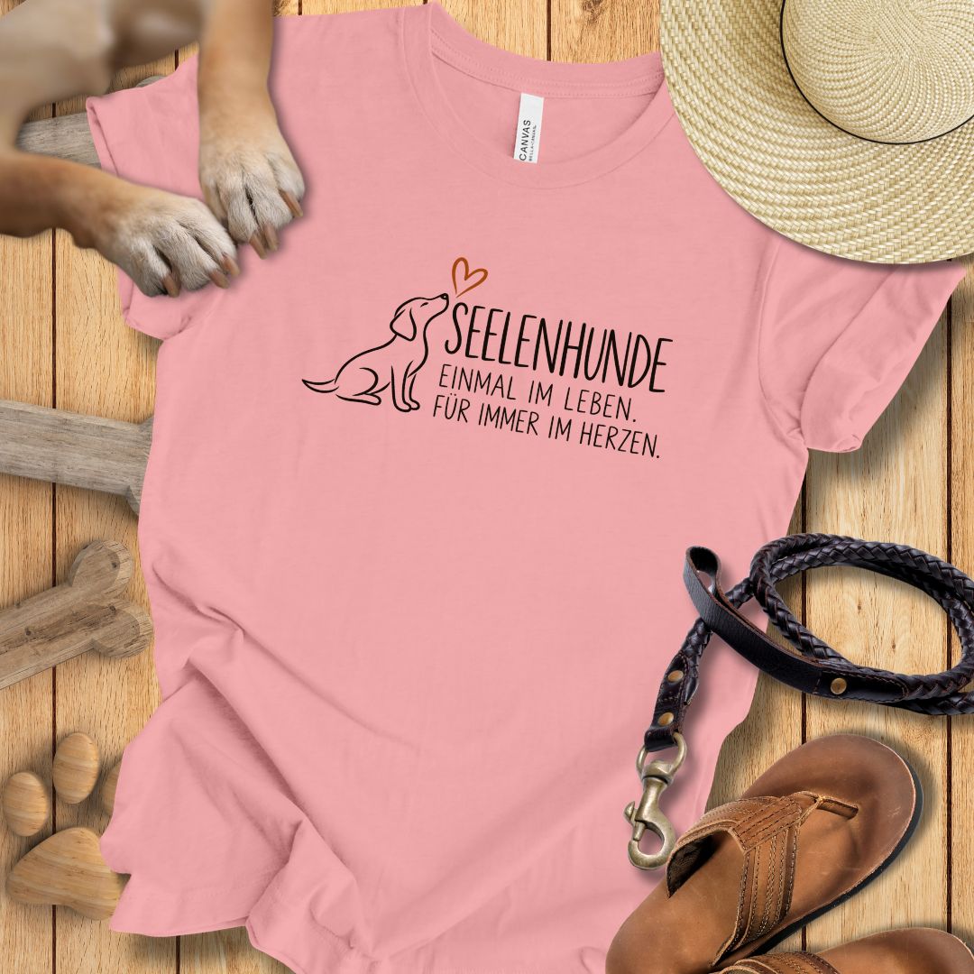 Seelenhunde – "Einmal im Leben, für immer im Herzen" - Premium T-Shirt Modern Fit - Weich & Leicht