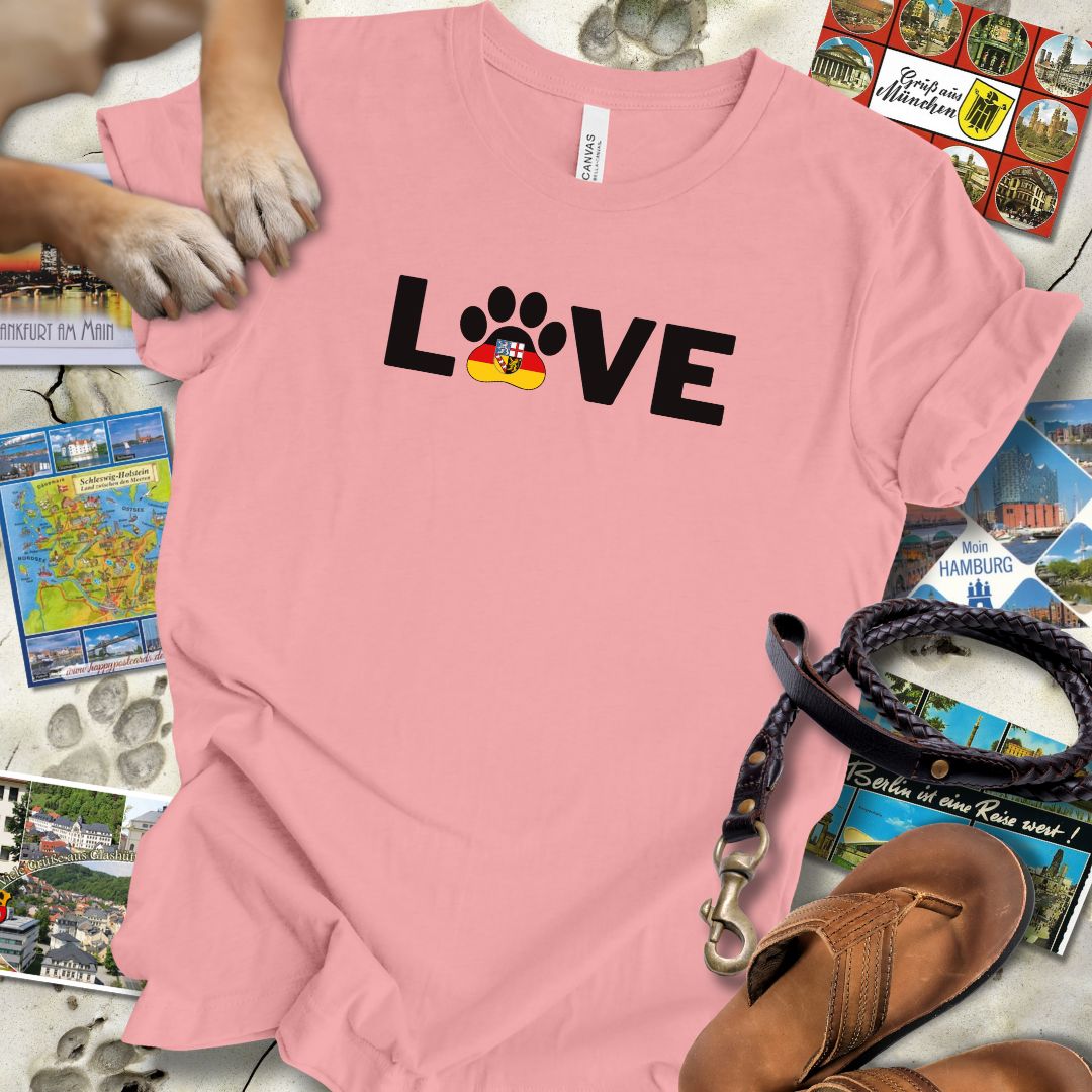 Love Pfote - Saarland - T-Shirt Unisex Slim Fit