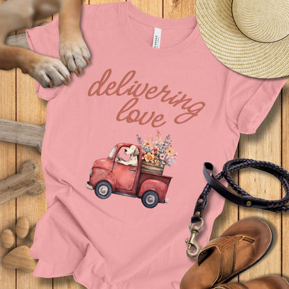 Delivering Love - T-Shirt Unisex Modern Fit - Weich & Leicht