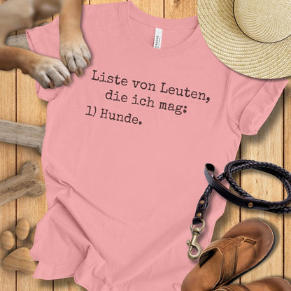 Liste von Leuten, die ich mag - T-Shirt Unisex Modern Fit Premium Qualität