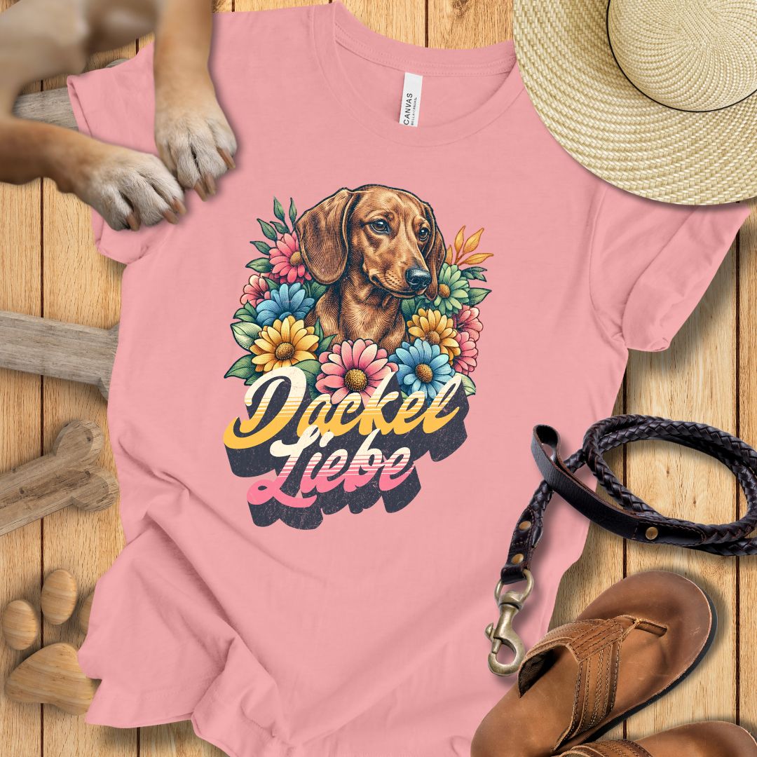 Dackel Liebe Retro - T-Shirt Unisex Modern Fit - Weich & Leicht