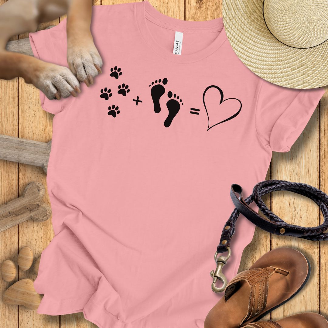 Pfoten + Füsse = Liebe - T-Shirt Unisex Modern Fit - Weich & Leicht