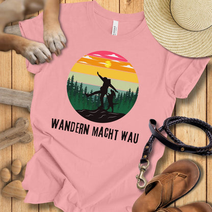 Wandern macht Wau - T-Shirt Unisex Modern Fit - Weich & Leicht