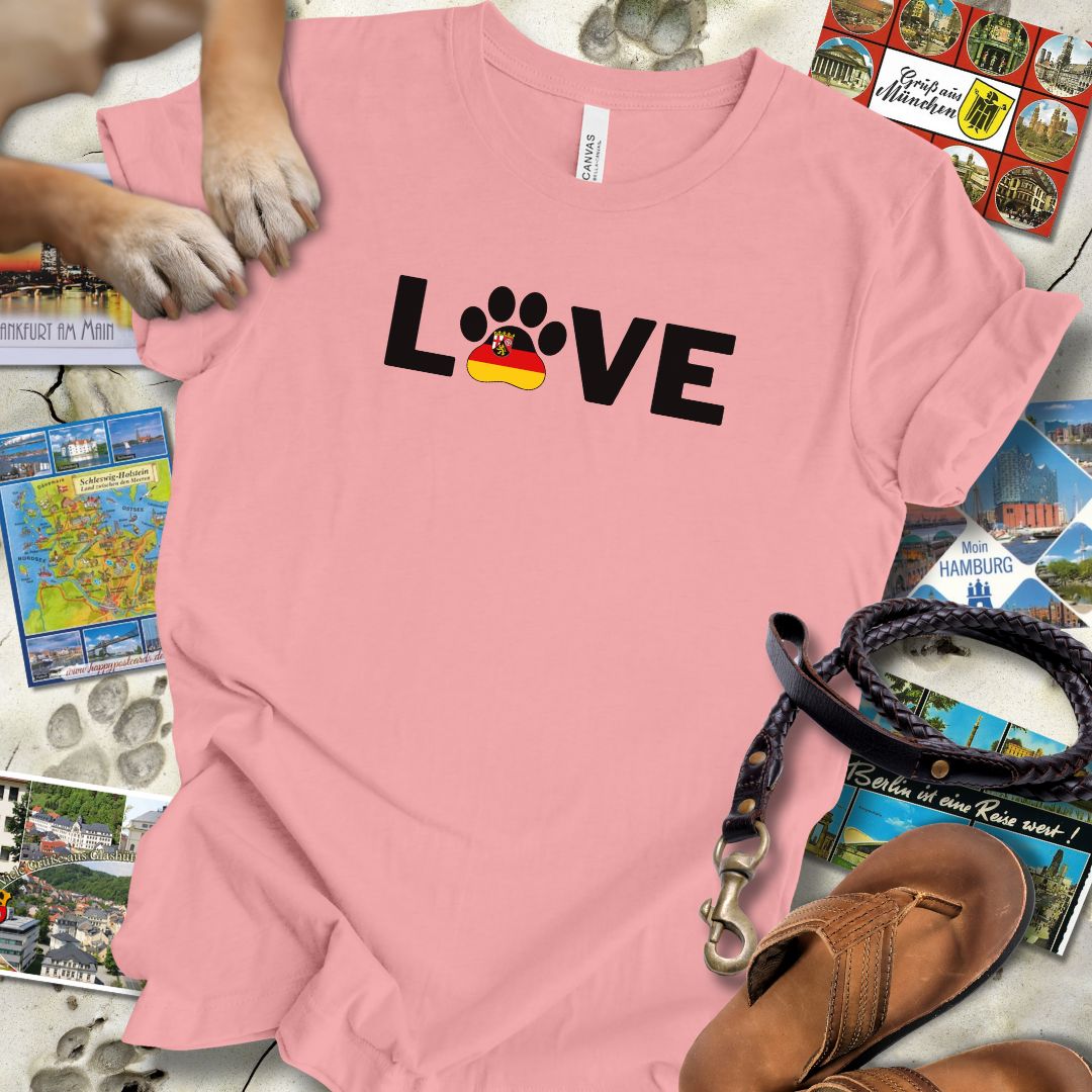 Love Pfote - Rheinland-Pfalz - T-Shirt Unisex Slim Fit