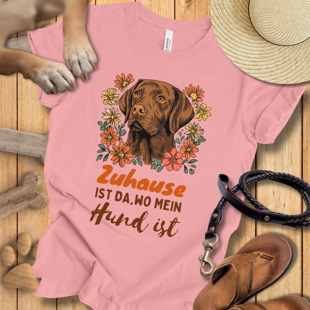 Zuhause ist da, wo mein Hund ist - Labrador - T-Shirt Unisex Slim Fit