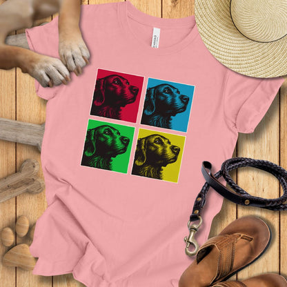Pop Art Golden Retriever - T-Shirt Unisex Modern Fit - Weich & Leicht