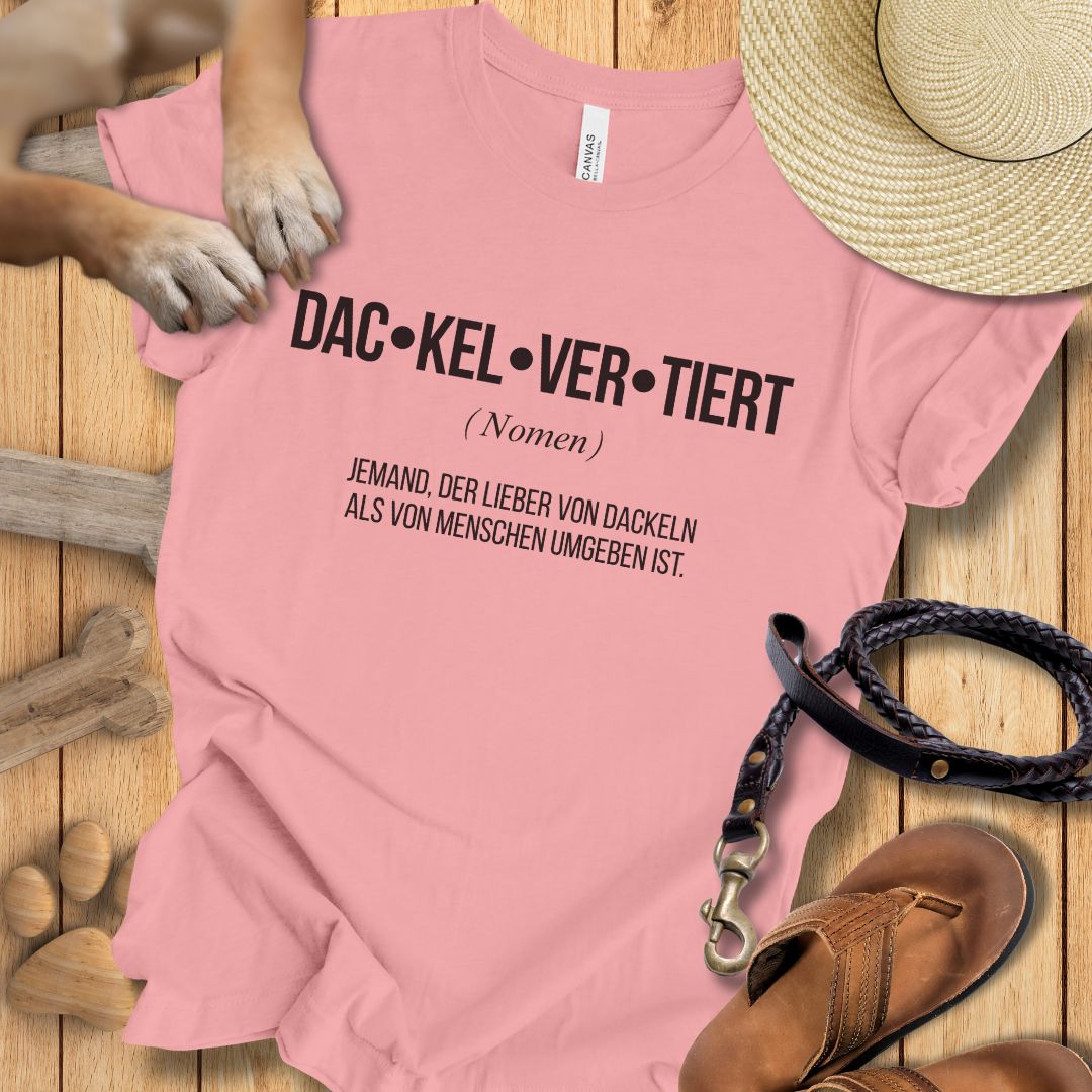 Dac-kel-ver-tiert - Dackel - T-Shirt Unisex Modern Fit - Weich & Leicht