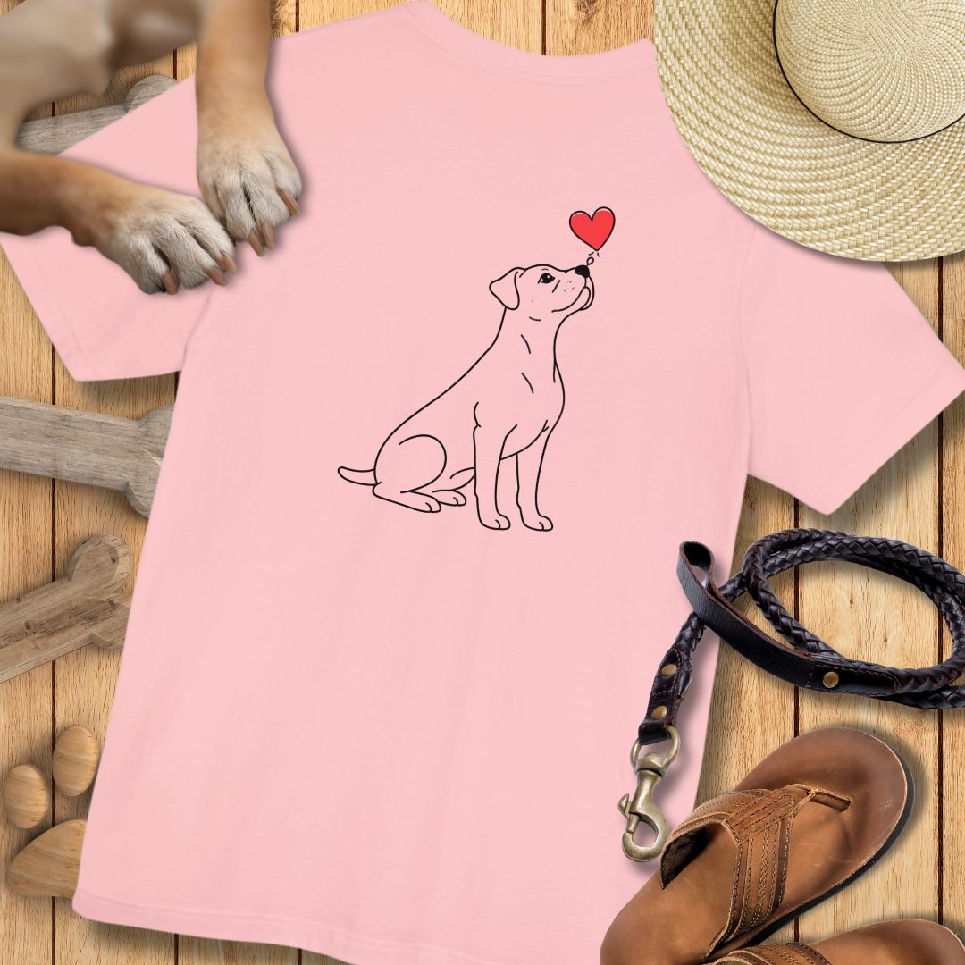 Herzenshunde - Boxer - Vorne & Hinten - T-Shirt Unisex Modern Fit - Weich & Leicht