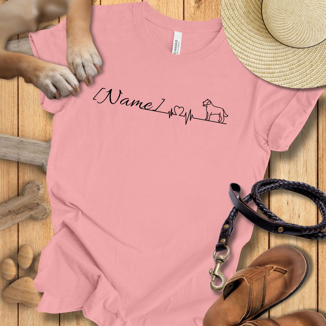 Herzlinie Personalisierbar - T-Shirt Unisex Modern Fit - Weich & Leicht