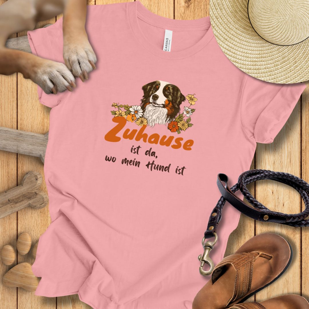 Zuhause ist da, wo mein Hund ist - Australian Shepherd - T-Shirt Unisex Slim Fit