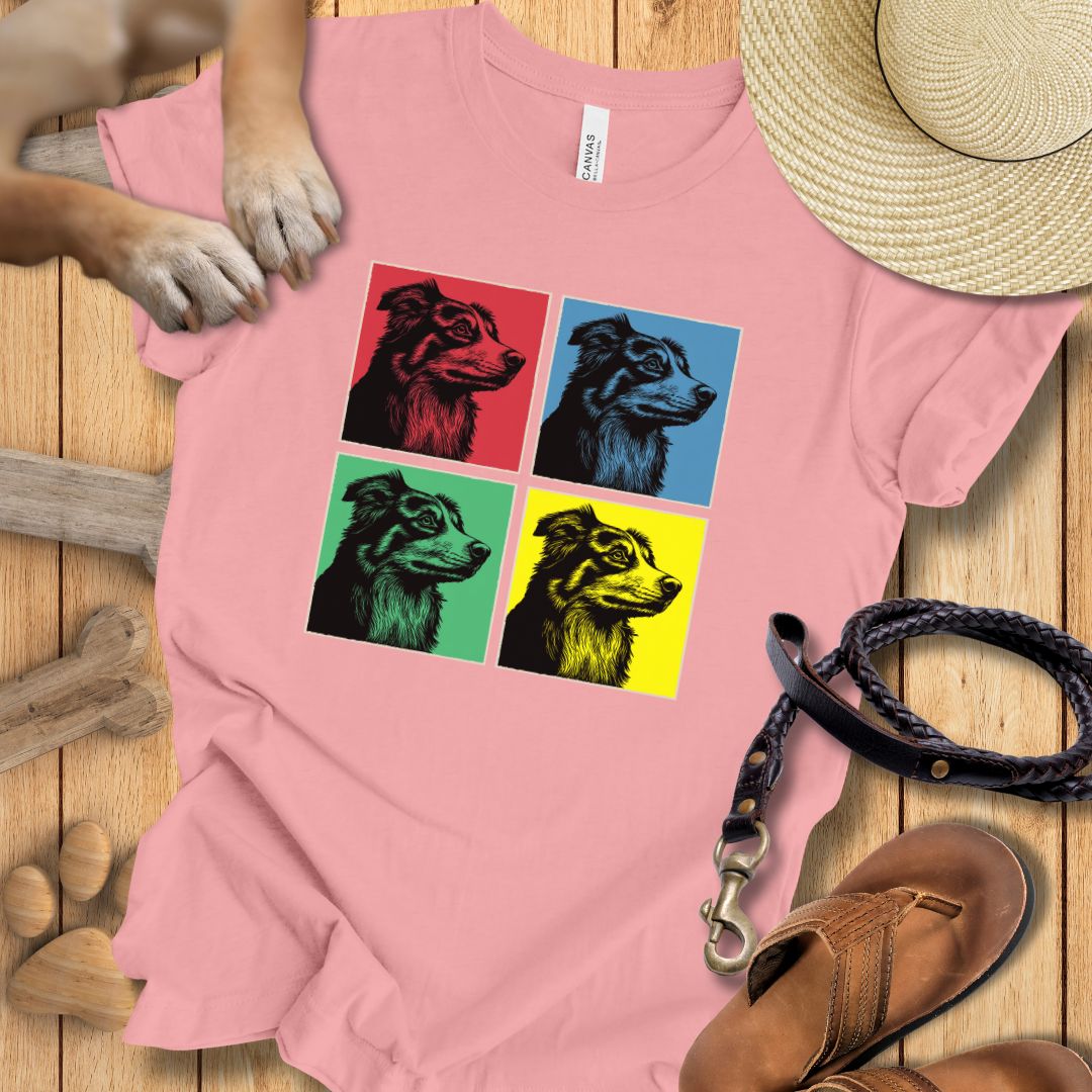 Pop Art Australian Shepherd - T-Shirt Unisex Modern Fit - Weich & Leicht