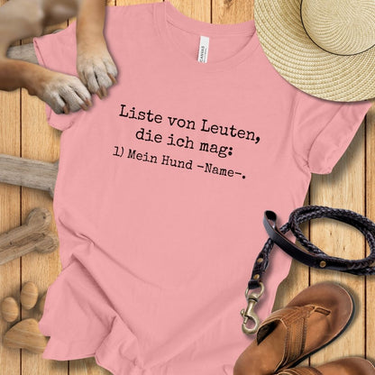 Liste von Leuten, die ich mag - Personalisierbar - T-Shirt Unisex Modern Fit - Weich & Leicht