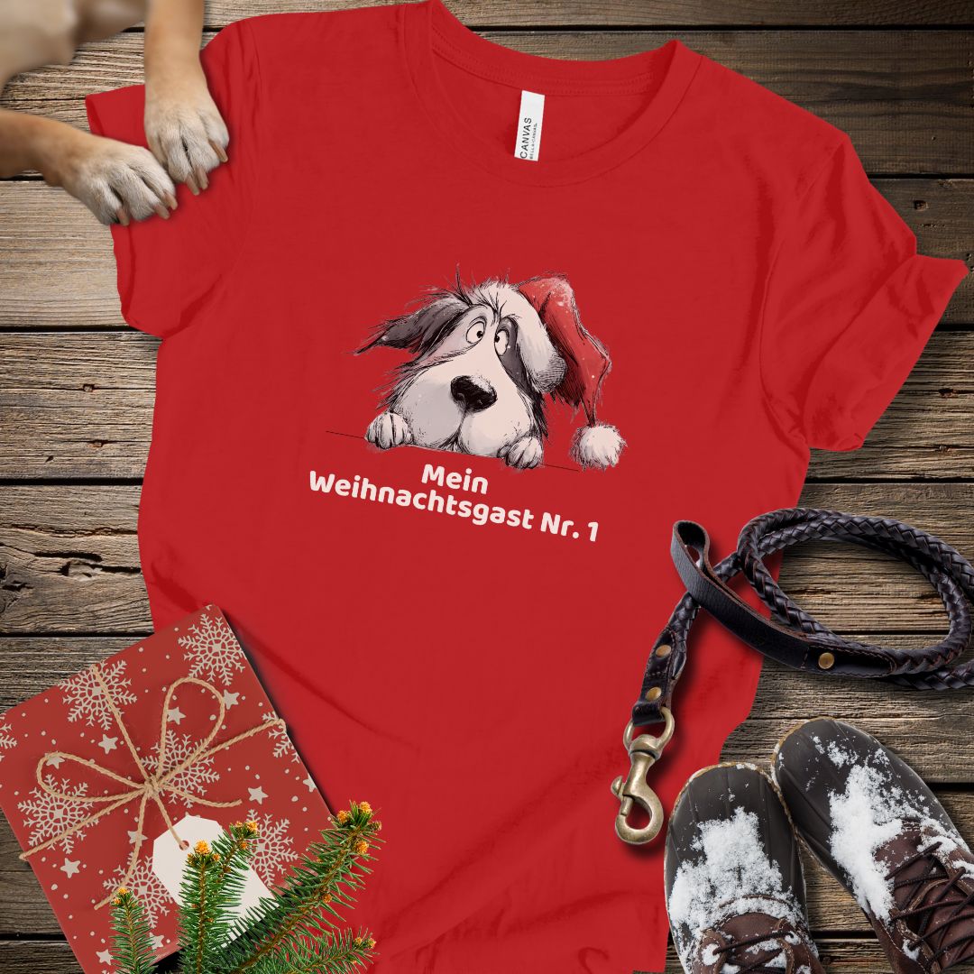 T-Shirt des Monats Dezember "Mein Weihnachtsgast Nr. 1" - T-Shirt Unisex Modern Fit - Weich & Leicht