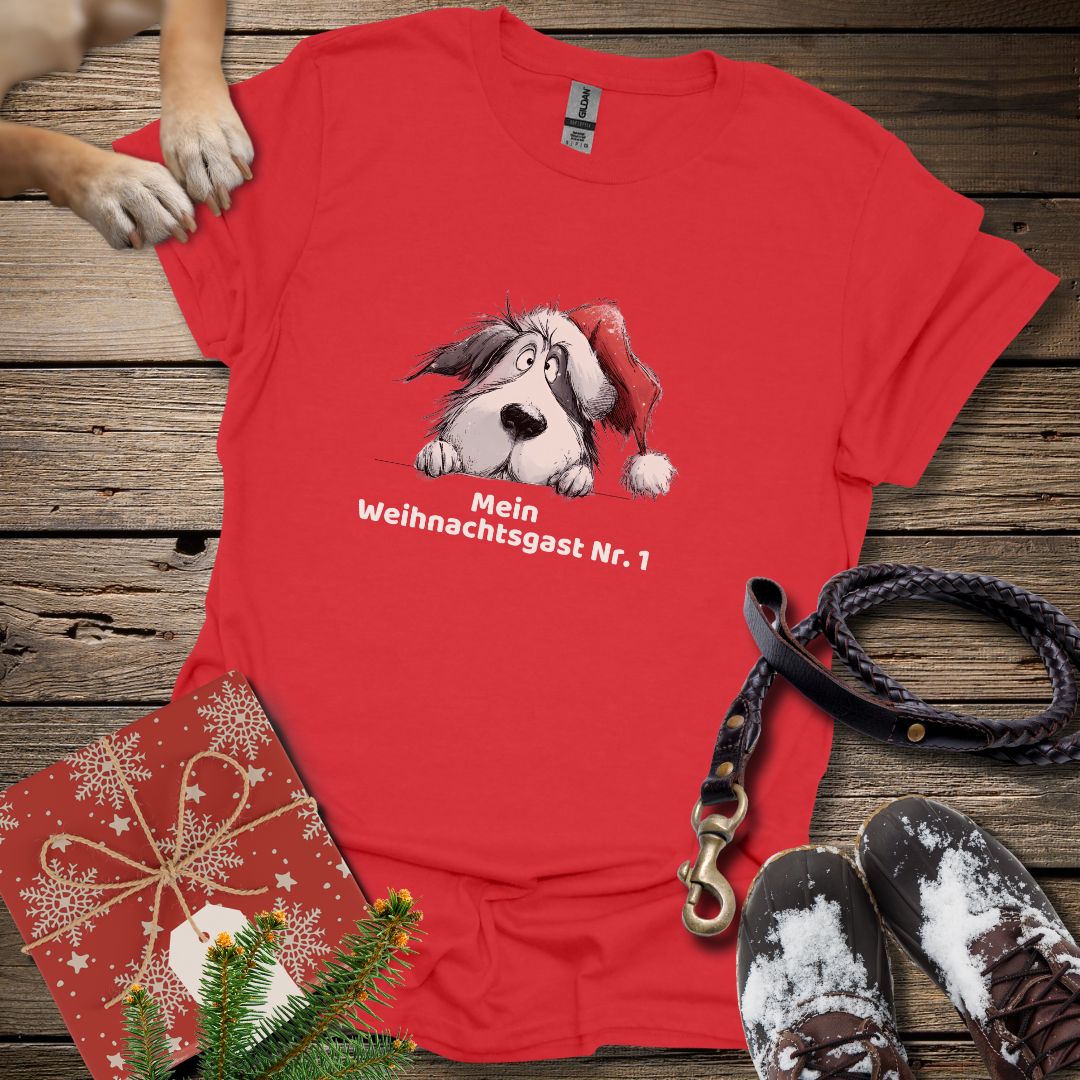T-Shirt des Monats Dezember "Mein Weihnachtsgast Nr. 1" - T-Shirt Unisex Classic Fit - Bequemer Klassiker