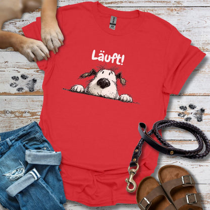 Läuft! - T-Shirt Classic Fit Bequemer Klassiker