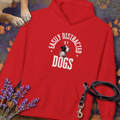 Easily Distracted by Dogs - Unisex Modern Fit Hoodie