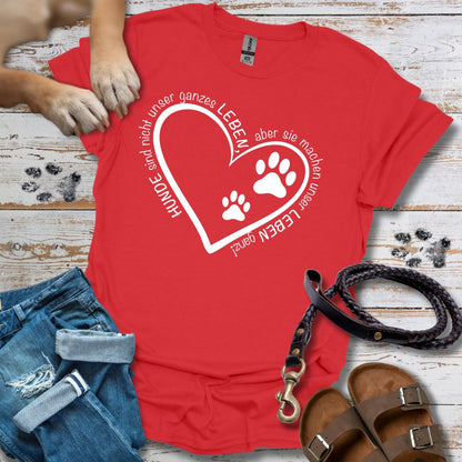 Hunde machen unser Leben ganz - T-Shirt Classic Fit - Bequemer Klassiker