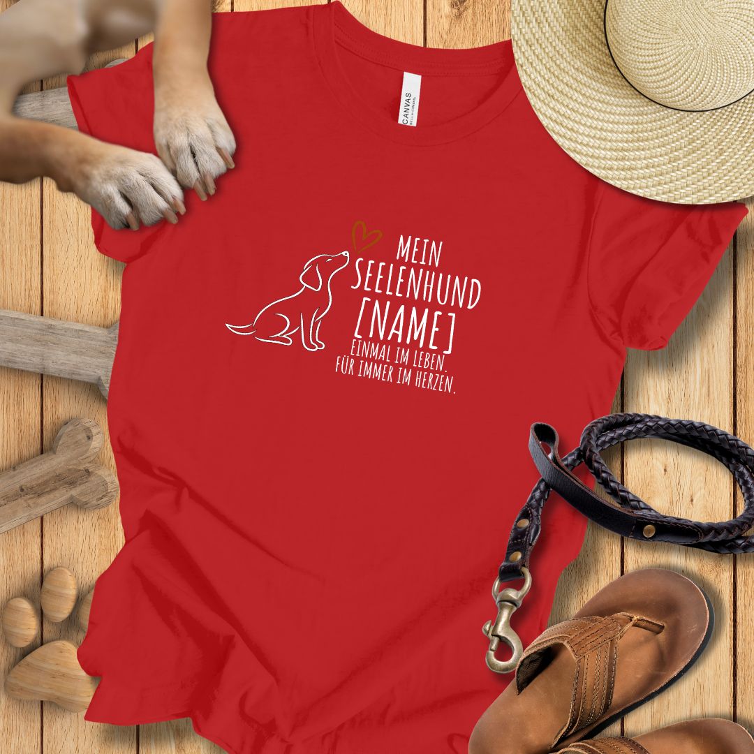 Mein Seelenhund Personalisierbar - T-Shirt Unisex Modern Fit - Weich & Leicht