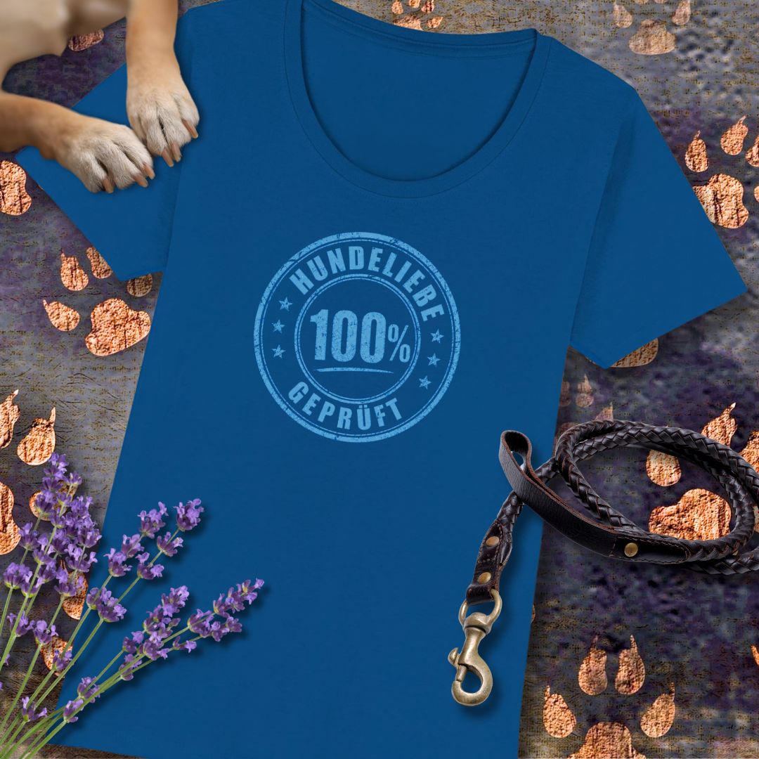100% Hundeliebe - Premium Damen T-Shirt - Slim Fit