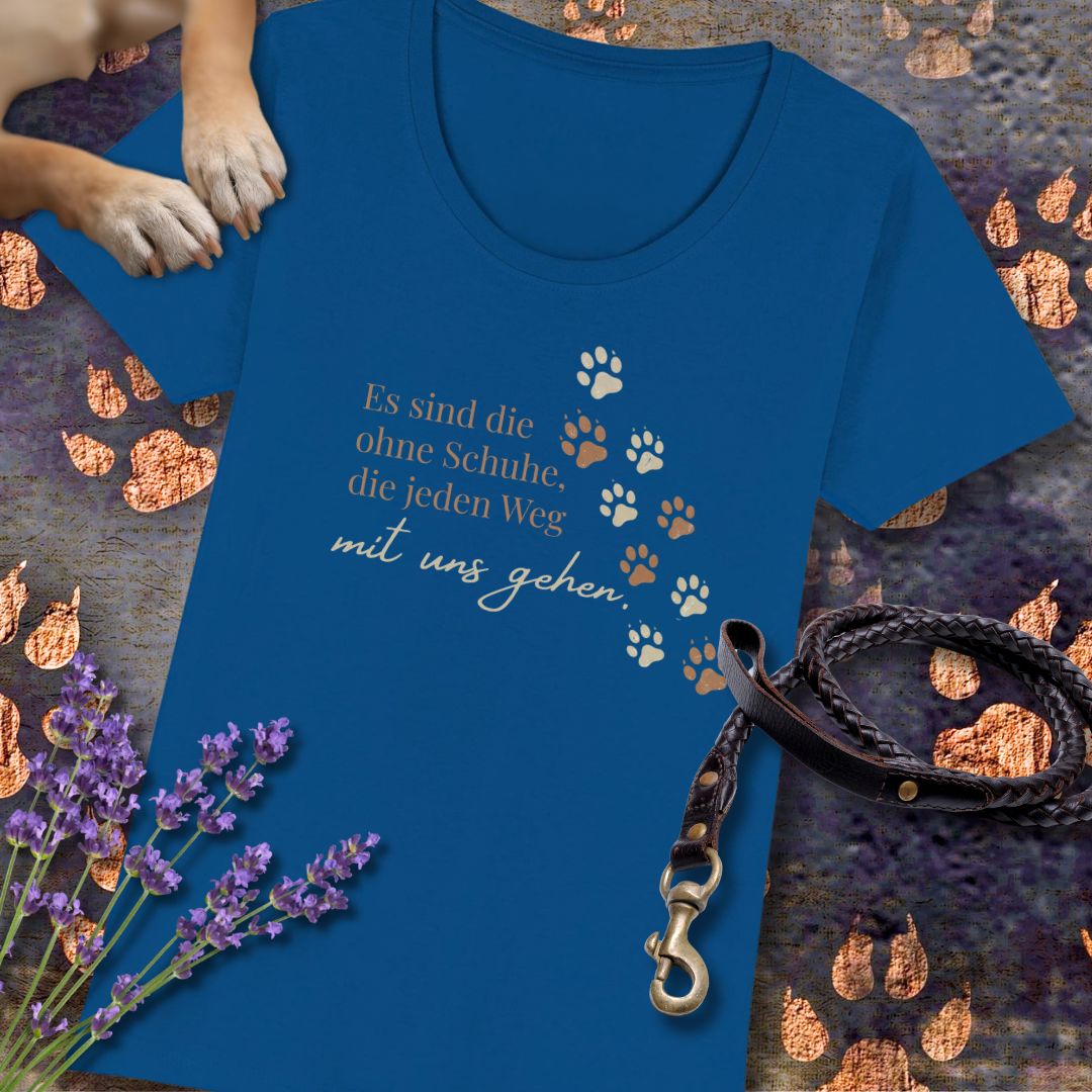 Es sind die ohne Schuhe, die jeden Weg mit uns gehen - Premium Damen T-Shirt - Slim Fit