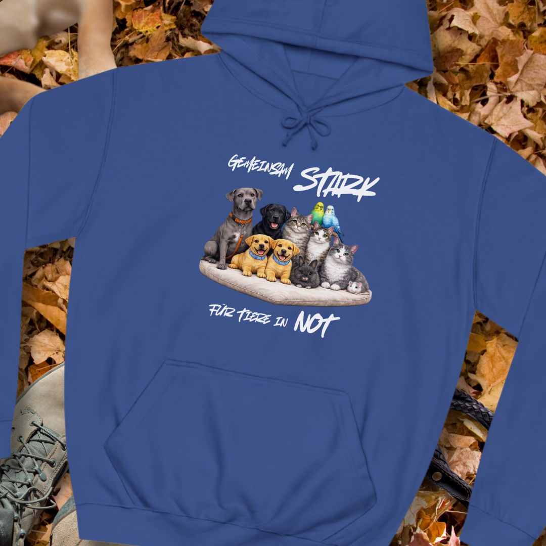 Gemeinsam stark - für Tiere in Not - Unterstützer Hoodie