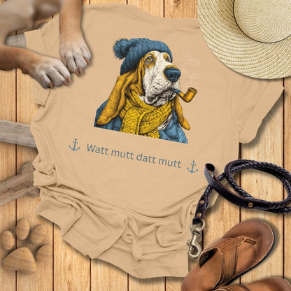 Watt mutt datt mutt - Beidseitig bedrucktes T-Shirt Unisex Slim Fit