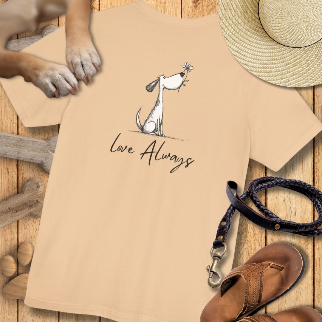 Love Always -  Vorne & Hinten - T-Shirt Unisex Modern Fit - Weich & Leicht