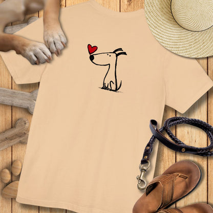 Kleiner Hund mit Herz - Modern Fit - Einzelstück -S