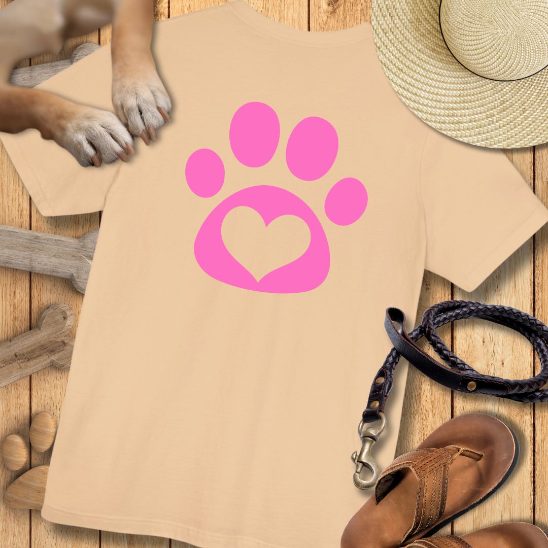 Love in Pink - Vorne & Hinten - T-Shirt Unisex Modern Fit Premium Qualität