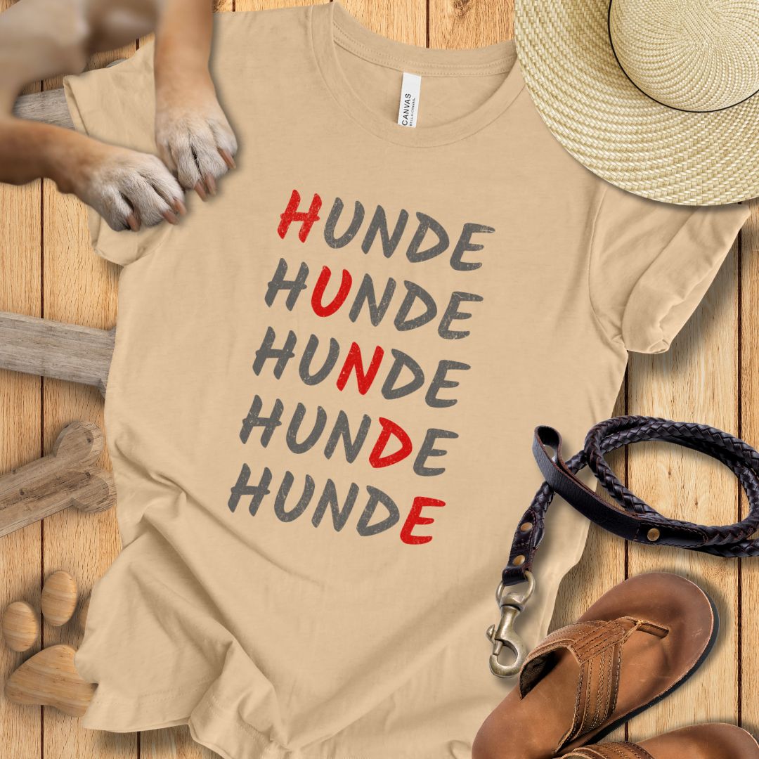 HUNDE Reihenweise - T-Shirt Unisex Modern Fit - Weich & Leicht