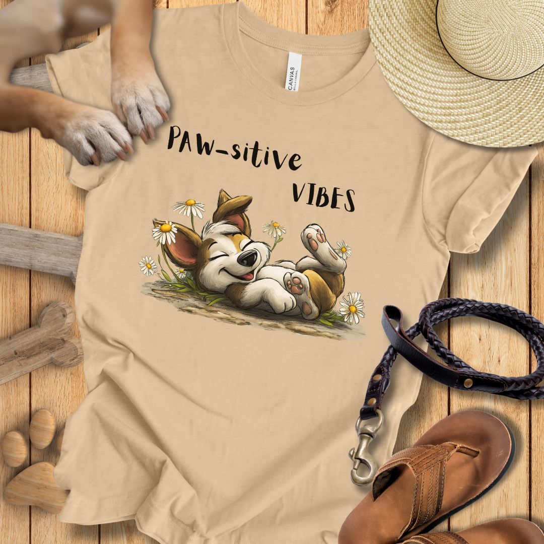 Paw-sitive Vibes - T-Shirt Unisex Slim Fit