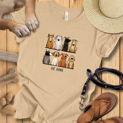 Acht Hunde "Die Gang" - T-Shirt Unisex Modern Fit - Weich & Leicht