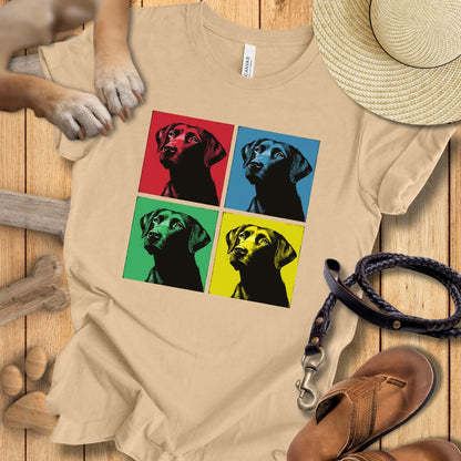 Pop Art Labrador - T-Shirt Unisex Modern Fit - Weich & Leicht