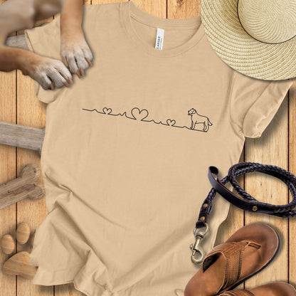 Herzlinie - T-Shirt Unisex Modern Fit - Weich & Leicht