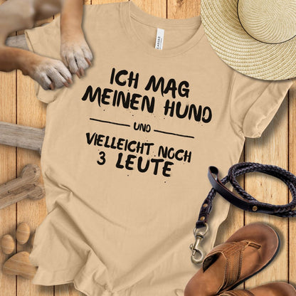 Ich mag meinen Hund - T-Shirt Unisex Modern Fit - Weich & Leicht