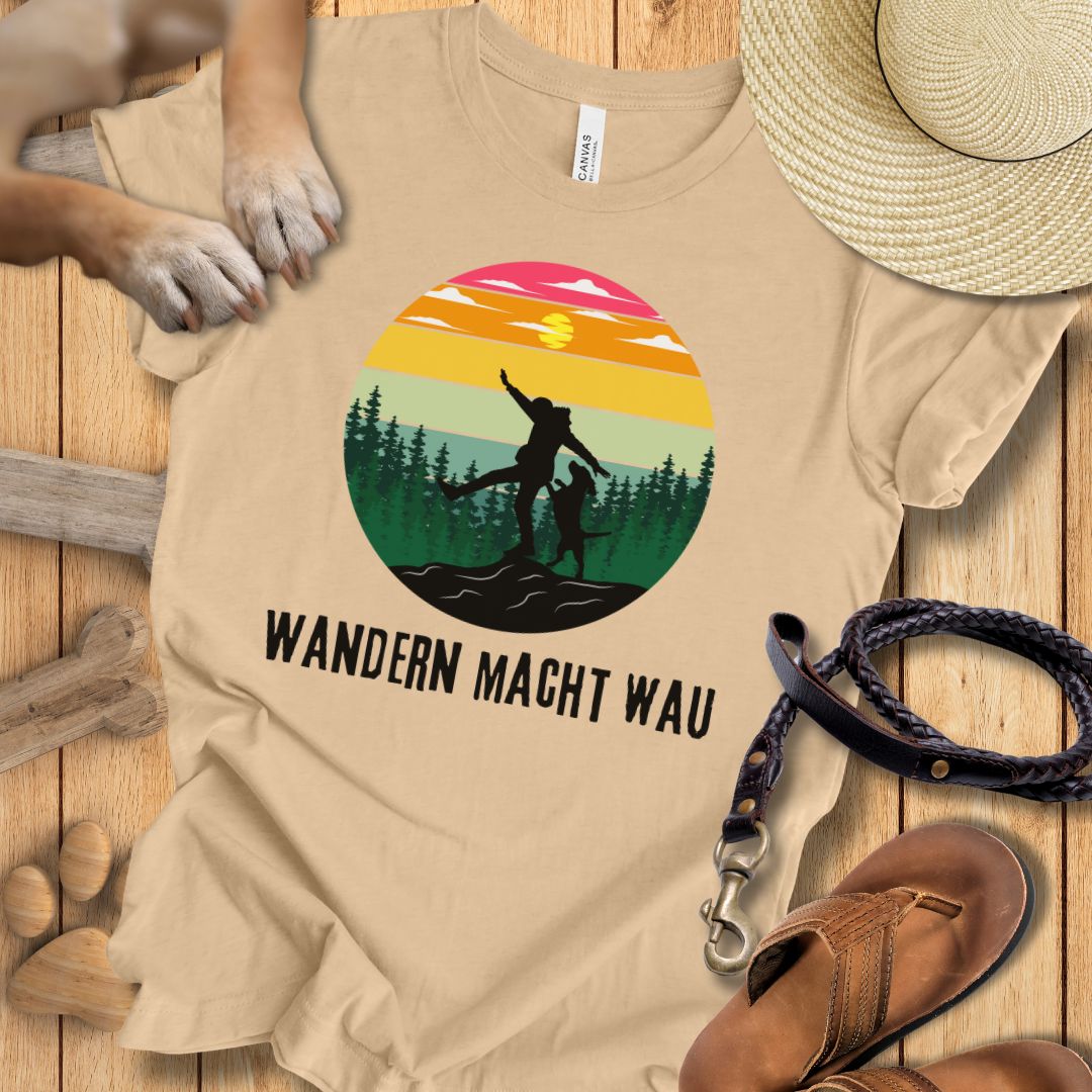 Wandern macht Wau - T-Shirt Unisex Modern Fit - Weich & Leicht