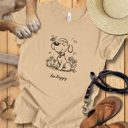 Bee happy - T-Shirt Damen Modern Fit - Weich & Leicht
