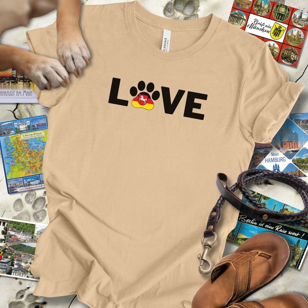 Love Pfote - Niedersachsen - T-Shirt Unisex Slim Fit