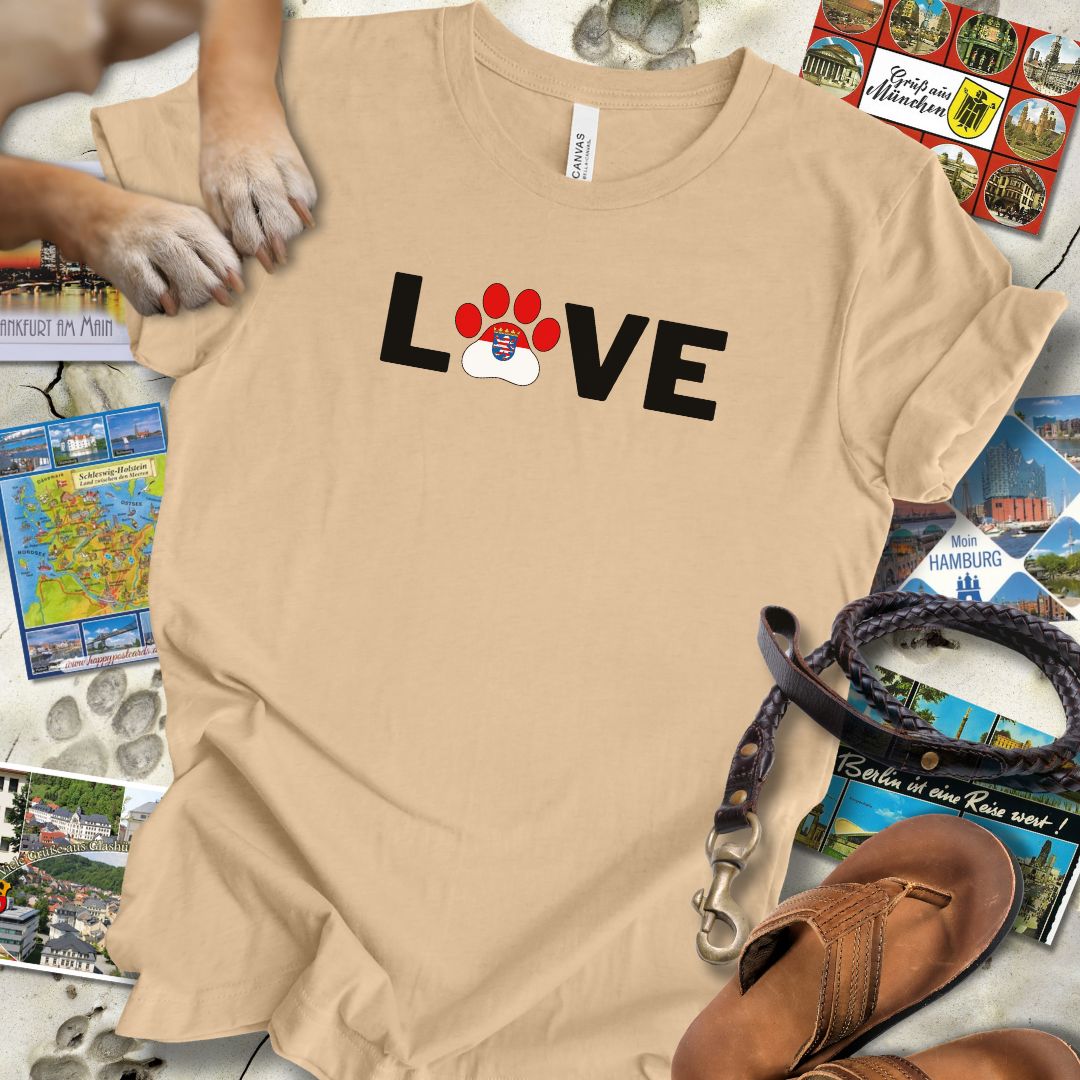 Love Pfote - Hessen - T-Shirt Unisex Slim Fit