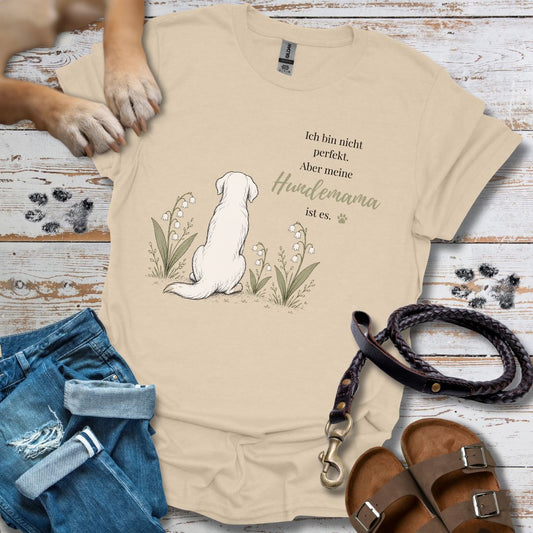 T-Shirt des Monats Mai "Hundemama - leise Liebe" – T-Shirt Unisex Classic Fit - Bequemer Klassiker