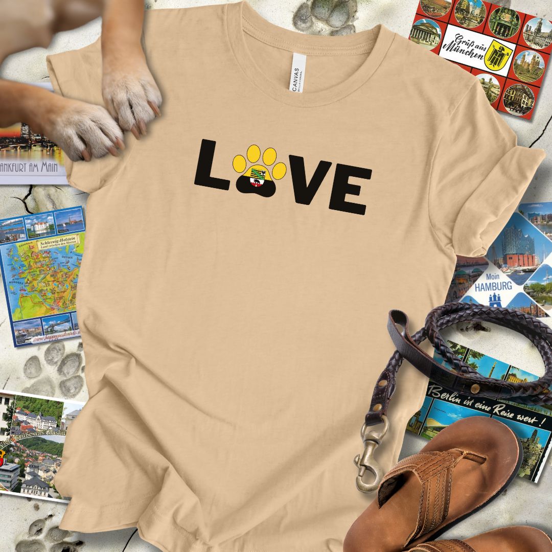 Love Pfote - Sachsen-Anhalt - T-Shirt Unisex Slim Fit