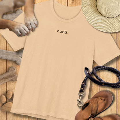 hund. - Vorne & hinten - T-Shirt Unisex Modern Fit - Weich & Leicht