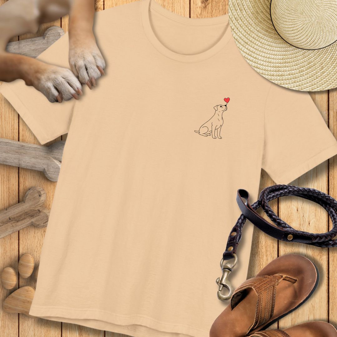 Herzenshunde - Boxer - Vorne & Hinten - T-Shirt Unisex Modern Fit - Weich & Leicht