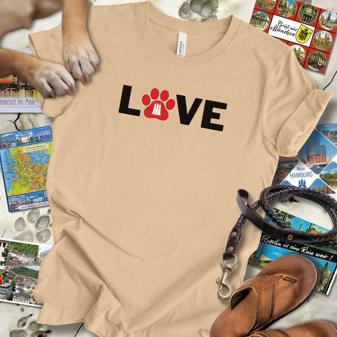 Love Pfote - Hamburg - T-Shirt Unisex Slim Fit