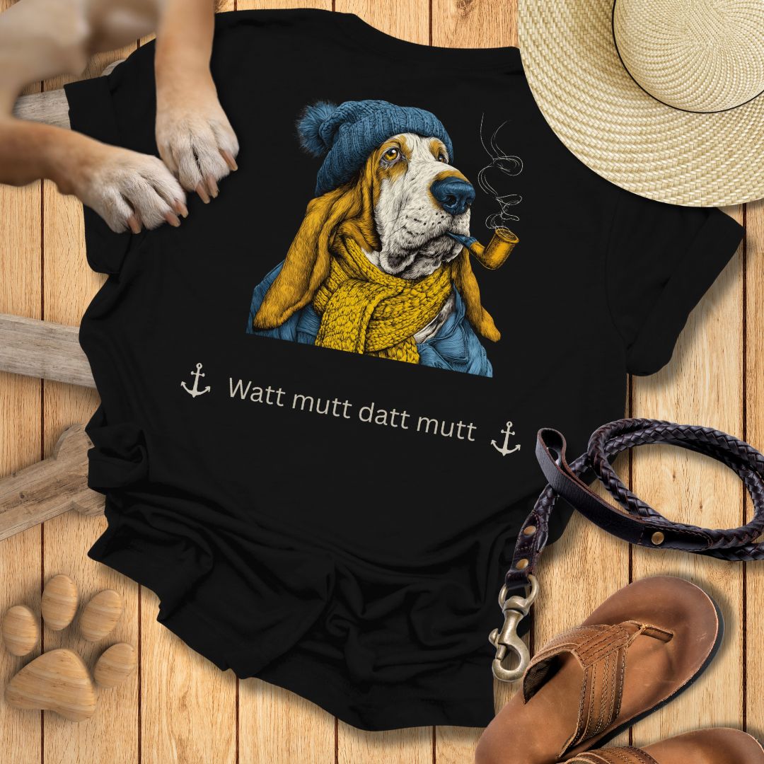 Watt mutt datt mutt - Beidseitig bedrucktes T-Shirt Unisex Slim Fit