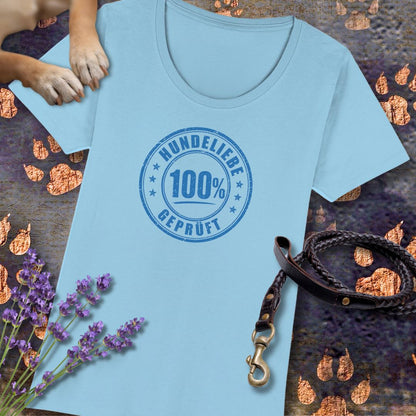 100% Hundeliebe - Premium Damen T-Shirt - Slim Fit