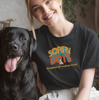 Sorry Boys - Vergeben an meinen Hund - T-Shirt Damen Classic Fit - Bequemer Klassiker