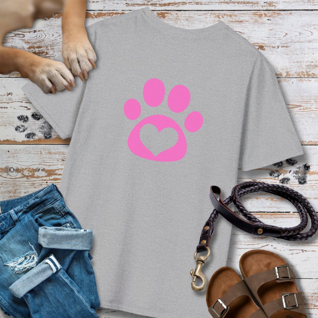 Love in Pink - Nur Hinten - T-Shirt Unisex Classic Fit - Bequemer Klassiker