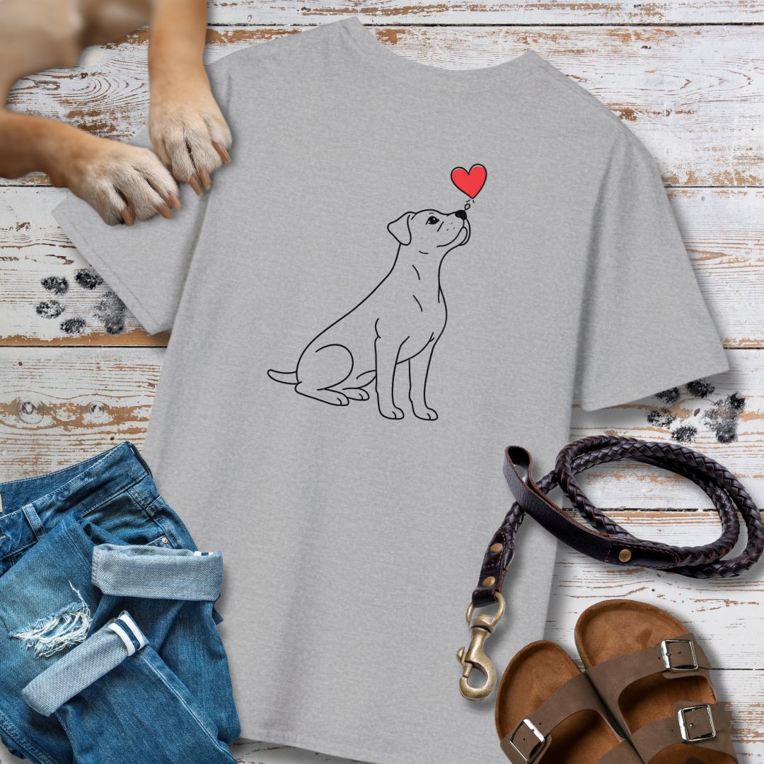 Herzenshunde - Boxer - Vorne & Hinten - T-Shirt Unisex Classic Fit - Bequemer Klassiker