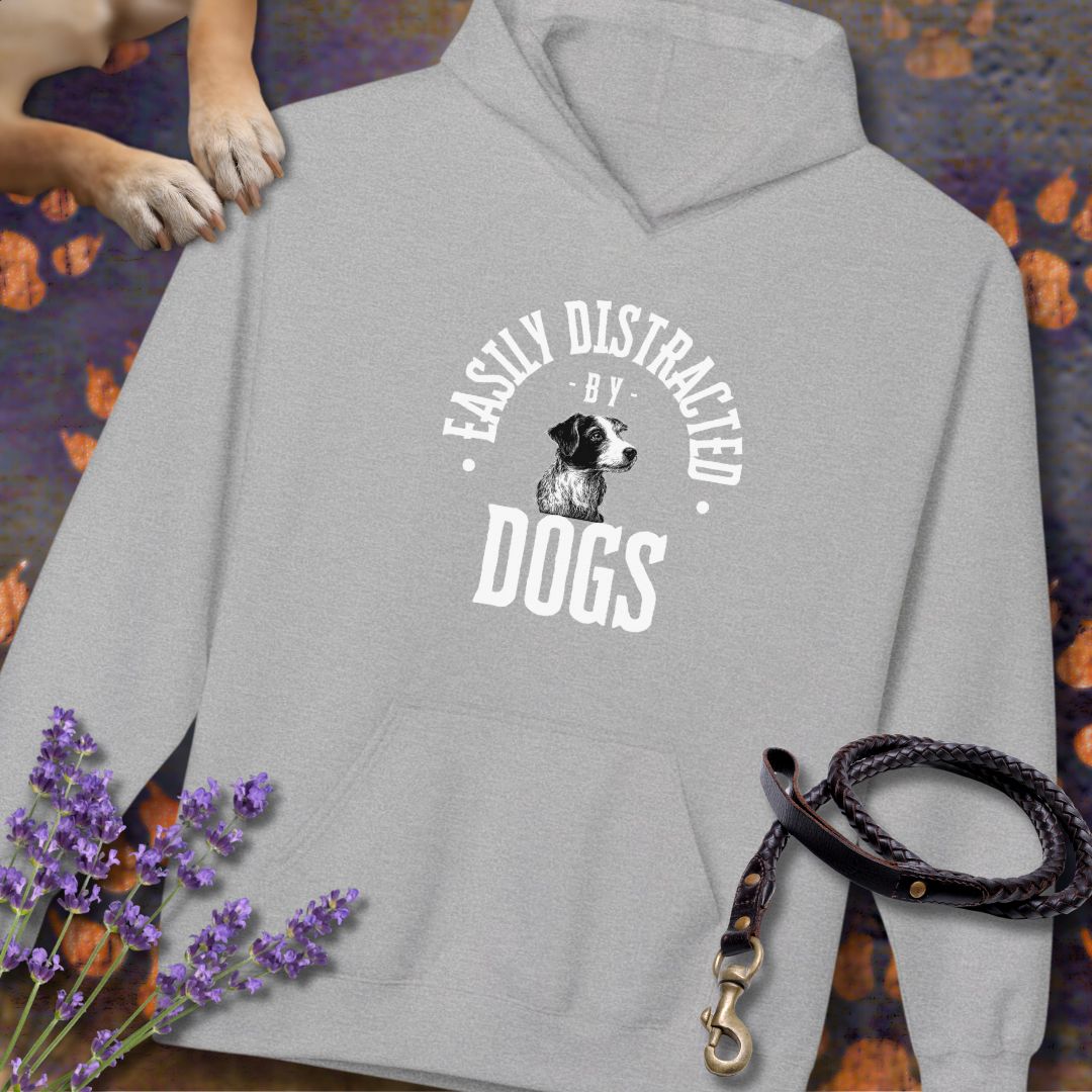 Easily Distracted by Dogs - Unisex Modern Fit Hoodie